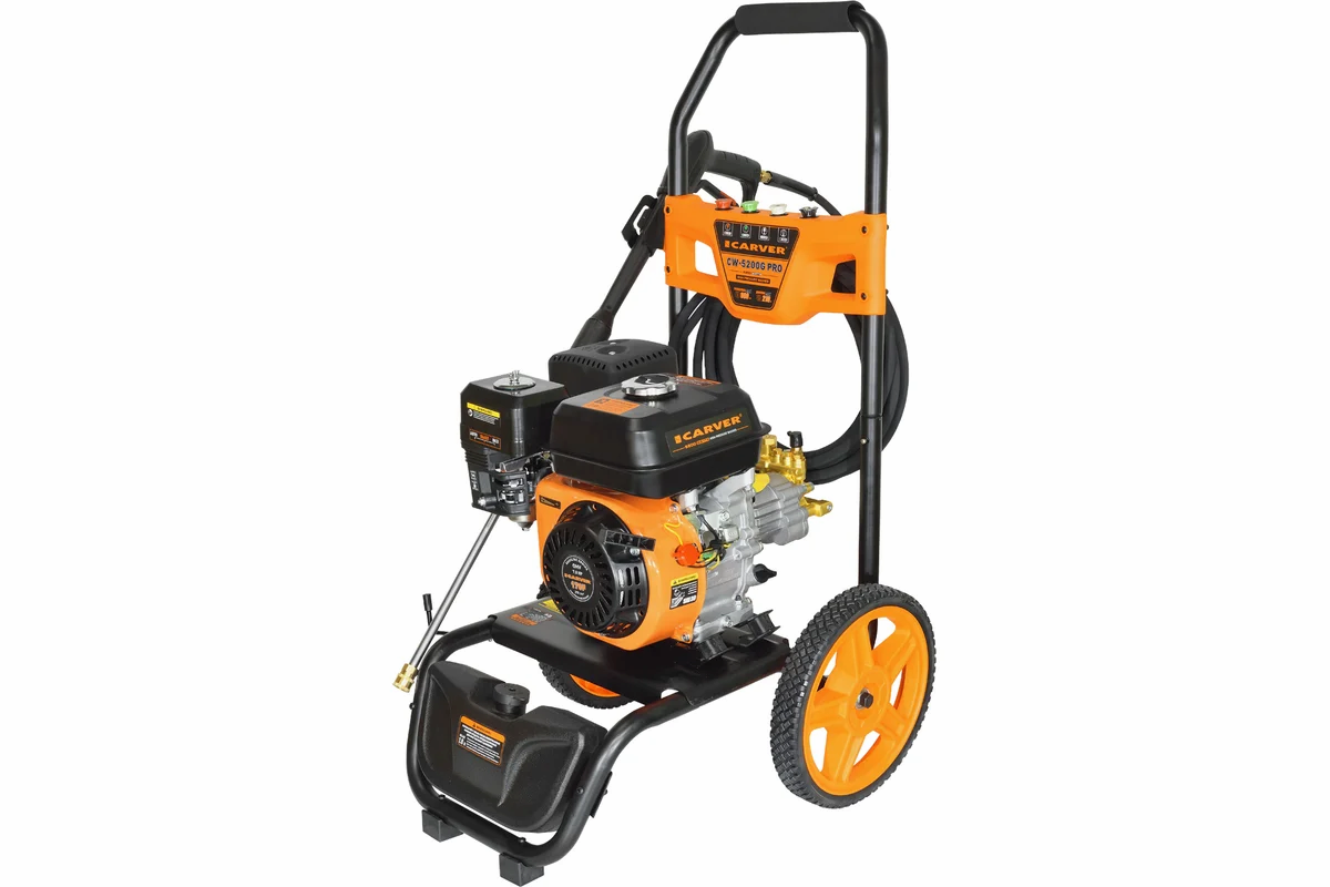 Мойка высокого давления Carver CW-5200G Pro(7лс, 5200Вт, 210 бар, 10л/мин)
