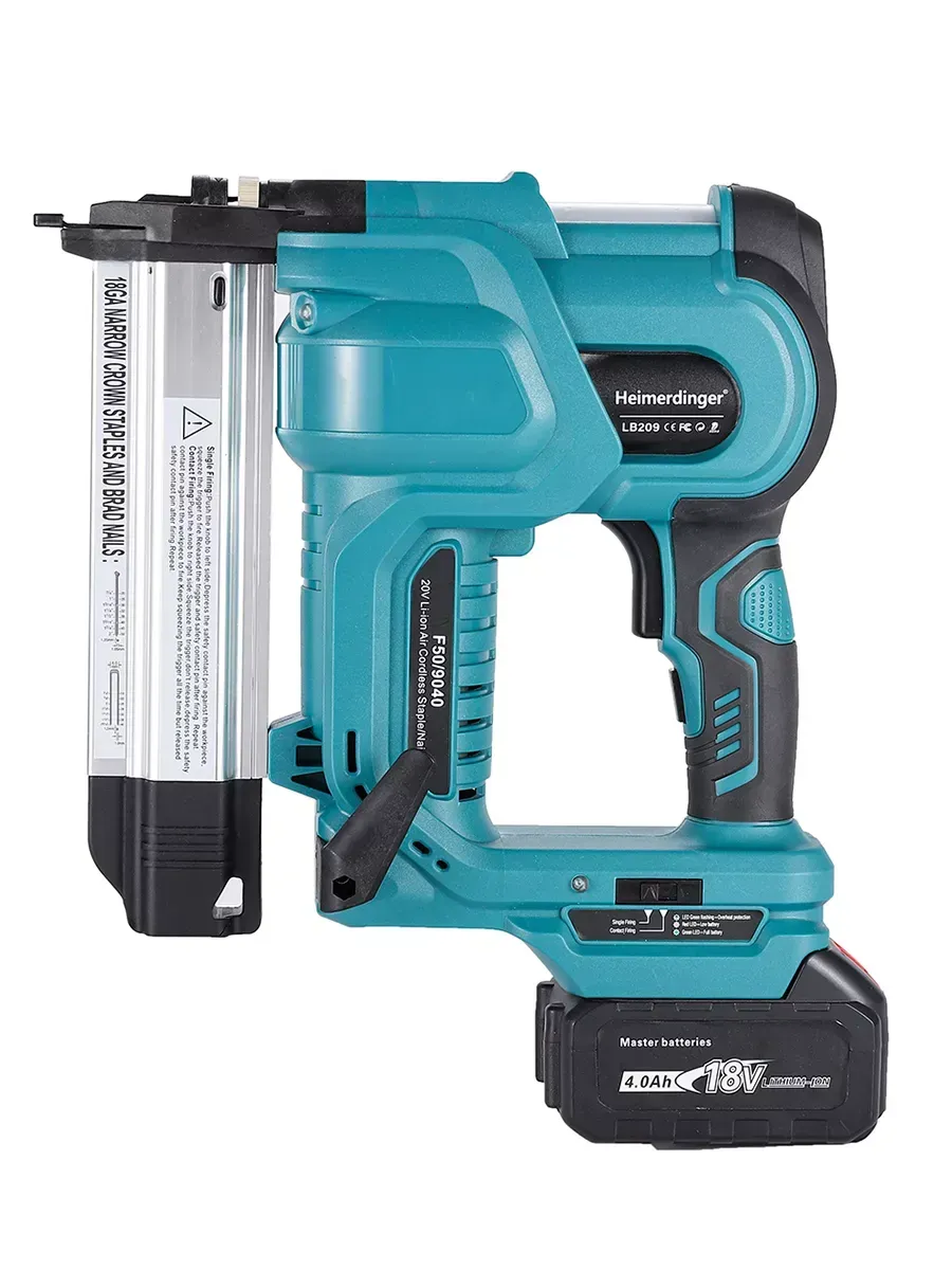 Аккумуляторный строительный степлер-гвоздезабиватель Heimerdinger LB209
