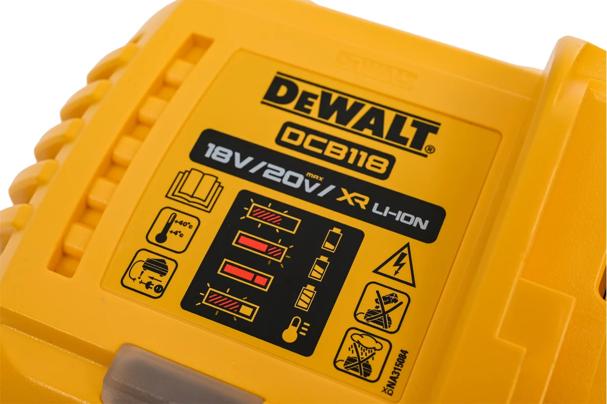 Быстрое зарядное устройство  DEWALT DCB118 (18В,20В, 60В MAX)