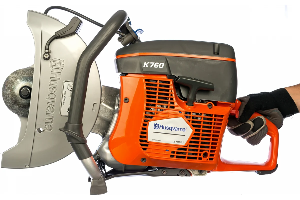 Бензорез Husqvarna K 760 3,7 кВт, 5 л.с, 9,6 кг, 350мм, глубина 125мм