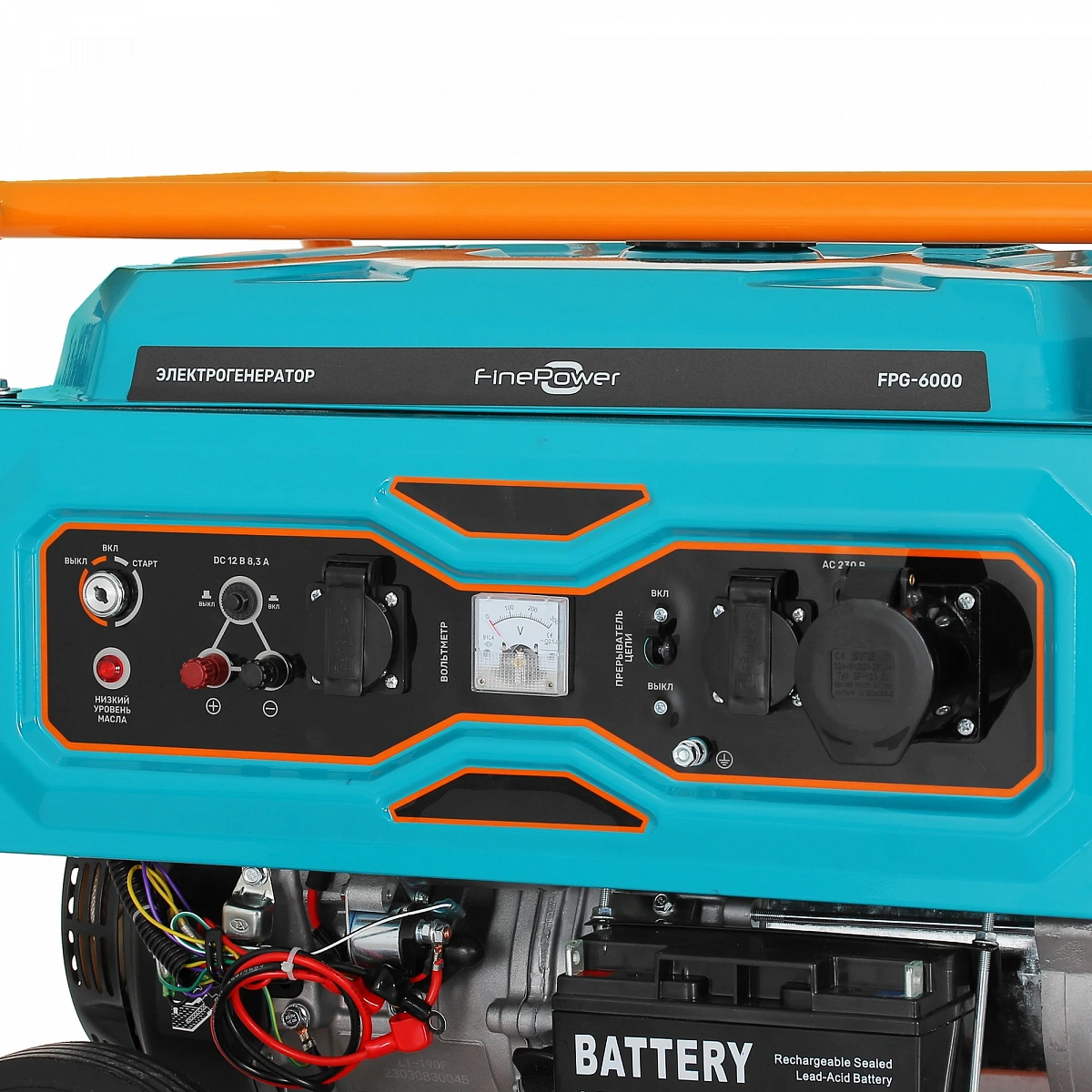 Генератор FinePower FPG-6000, 6-6,5кВт, 230В, 4 такт, 85 кг.