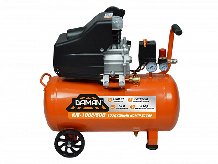 Компрессор прямой DAMAN КМ-1800/50D 260л/мин, 50л